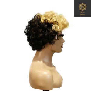 center wig machine made black wig remy hair tc004