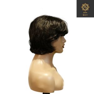 center wig machine made black wig remy hair tc063