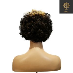 center wig machine made black wig remy hair tc004