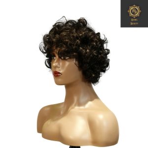 center wig machine made black wig remy hair tc002