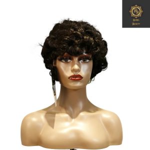 Home center wig machine made black wig remy hair tc064