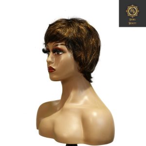 center wig machine made black wig remy hair tc066