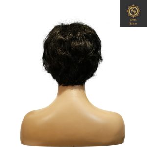 center wig machine made black wig remy hair tc16