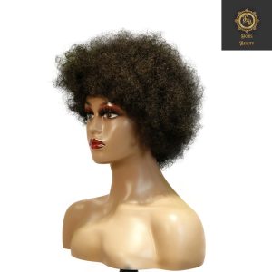 center wig machine made black wig remy hair 2301