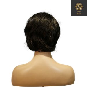 center wig machine made black wig remy hair tc063