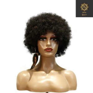 center wig machine made black wig remy hair tc010