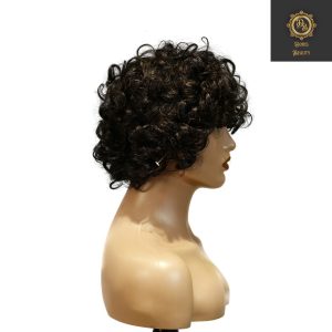 center wig machine made black wig remy hair tc002