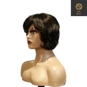 Home center wig machine made black wig remy hair tc063