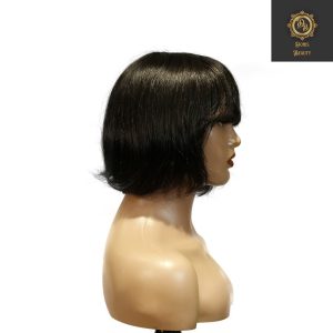 center wig machine made black wig remy hair tc027
