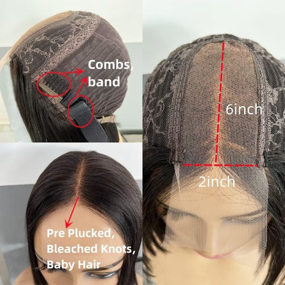 center wig natural black asian raw hair 2x6 hd lace closure straight bob human hair wig center wig natural black asian raw hair 2x6 hd lace closure straight bob human hair wig