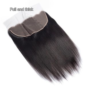 Home center wig asian raw hair 13x6 straight hd frontal
