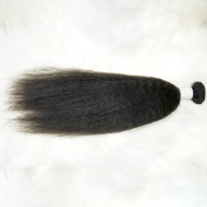 center wig remy hair black yaki straight bundles brazilian weaving