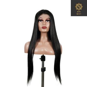 center wig natural black remy hair 6x7 lace closure straight human hair wig