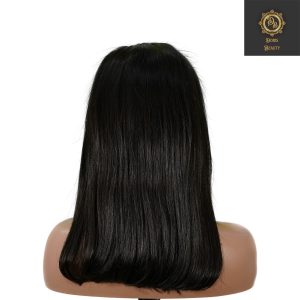 center wig 13x4 straight bob lace front wig natural black asian raw hair