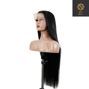 center wig 13x4 straight lace front wig natural black remy hair