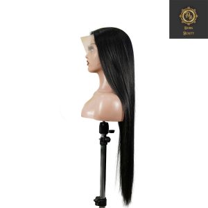 center wig 13x4 straight lace front wig natural black remy hair