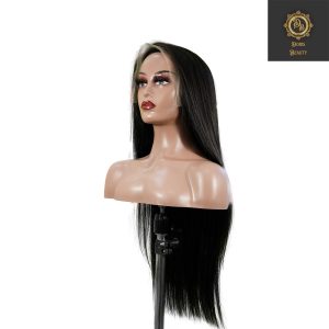 center wig natural black asian raw hair 13x6 hd lace front wig straight human hair wig