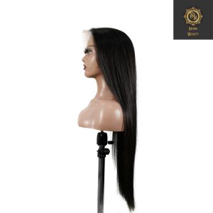 center wig natural black asian raw hair 13x6 hd lace front wig straight human hair wig