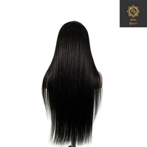 center wig natural black asian raw hair 13x6 hd lace front wig straight human hair wig