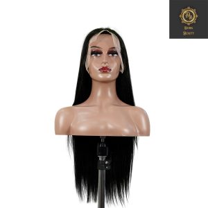 center wig 13x6 double drams straight lace front wig black remy hair