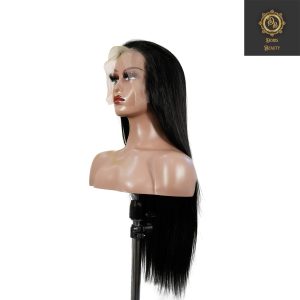 center wig 13x6 double drams straight lace front wig black remy hair