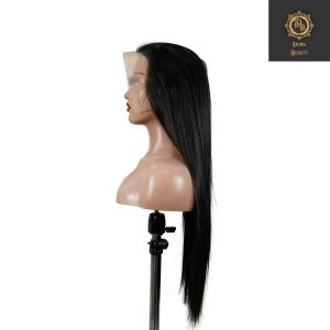 center wig 13x6 double drams straight lace front wig black remy hair