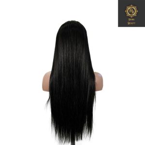 center wig 13x6 double drams straight lace front wig black remy hair