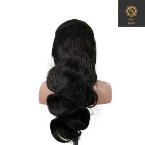 center wig natural black asian raw hair 13x6 hd lace front wig body wave human hair wig