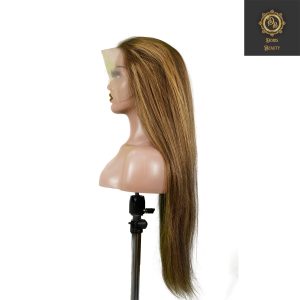 center wig 13x4 straight lace front wig m4&27 highlight remy hair 26 inch