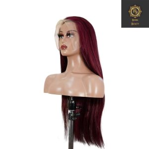 center wig 13x4 straight lace front wig 99j color 26 inch remy hair