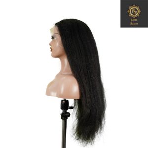center wig 13x4 yaki straight lace front wig black remy hair