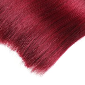 center wig remy hair 1b99j straight bundles brazilian weaving