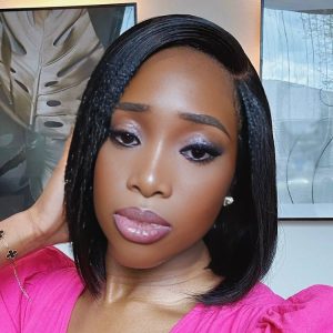 center wig 13x4 straight bob lace front wig natural black asian raw hair