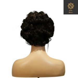 center wig machine made black wig remy hair tc064